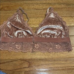 Velvet bralette